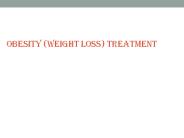 Obesity (Weight Loss) Treatment