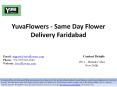 YuvaFlowers - Same Day Flower Delivery Faridabad PowerPoint PPT Presentation