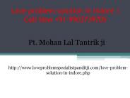Love problem solution in Indore | Call Now +91-9903739705