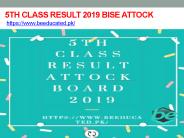 5th Class Result 2019 Bise Attock