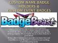 Custom Event Badges PowerPoint PPT Presentation