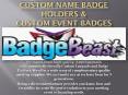Personalized Custom Event Badges PowerPoint PPT Presentation