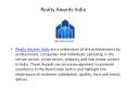 Realty Awards India PowerPoint PPT Presentation