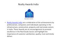 Realty Awards India