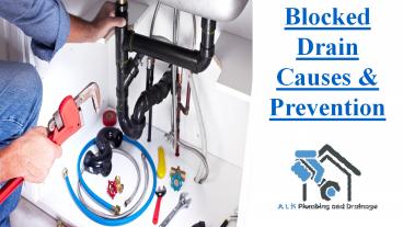 Blocked drain causes & prevention