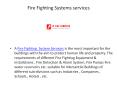 Fire Fighting Systems services PowerPoint PPT Presentation