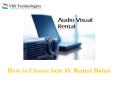 AV Rental Dubai - AV Rent - Rent AV - Audio Visual Dubai PowerPoint PPT Presentation