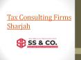 tax consulting firms Sharjah PowerPoint PPT Presentation