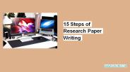 15 Steps of Research Paper Writing