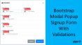 Bootstrap Modal Popup Signup Form With Validations PowerPoint PPT Presentation