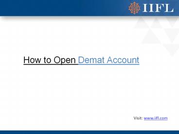 How To Open Demat Account