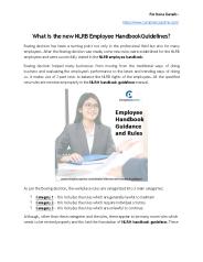 What is the new NLRB Employee Handbook Guidelines?