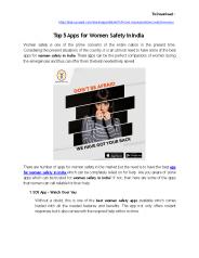 Top 5 Apps for Women Safety in India