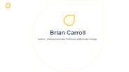 Brian Carroll - Author From Bethlehem, Pennsylvania