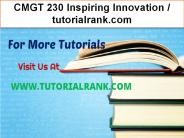 CMGT 230 Inspiring Innovation--tutorialrank.com