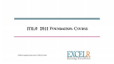 ITIL training in bangalore