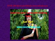 WEB 240 Motivated Minds /newtonhelp.com