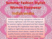 Summer Fashion Stylish Women Sleepwear