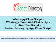 Whatsapp Clone Web Chat Script - Online Chat Script