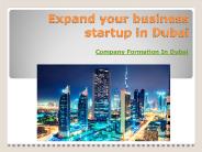 Expand your business startup in Dubai
