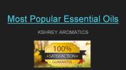 Popular Essential Oils of India