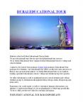 Dubai Educational Tour | College Tour | Educational Tour Operator PowerPoint PPT Presentation