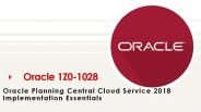 1Z0-1028 VCE