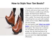 How to Style Your Tan Boots?