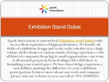 Exhibition Stand Dubai