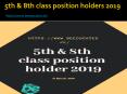 5th & 8th class position holders 2019 PowerPoint PPT Presentation