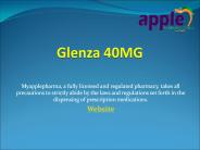 Glenza 40mg Tablet - Myapplepharma