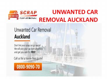 unwanted car removal in Auckland
