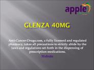 Glenza 40mg Tablet - Anticancerdrugs