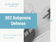 SEC Subpoena Defense
