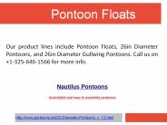 Pontoon Floats