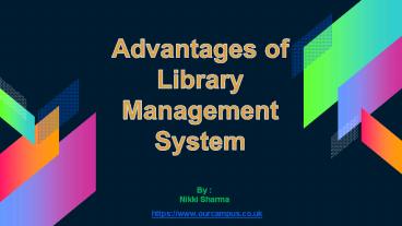 Our Campus Library Management System Advantages