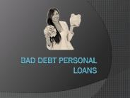 Bad Debt Personal Loans