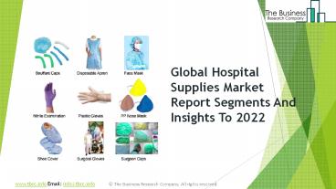 Hospital Supplies GMR 2019