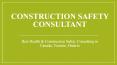 Health & Construction Safety Consultant Services PowerPoint PPT Presentation