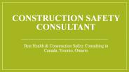 Health & Construction Safety Consultant Services
