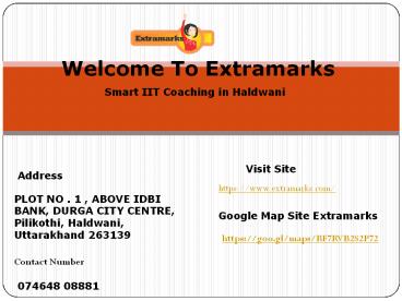 IIT Coaching in Haldwani