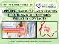 APPAREL, GARMENTS AND FASHION CLOTHING & ACCESSORIES INDUSTRY CONTACTS