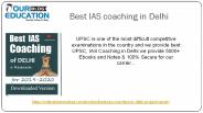Best IAS Coaching in Delhi