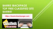 Barrie Ibackpage Top Free Classified Site Barrie!