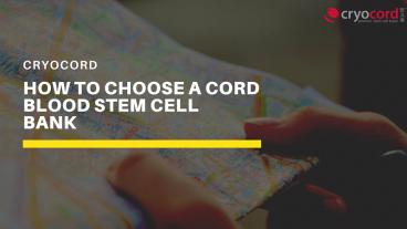 How to Choose a Cord Blood Stem Cell Bank