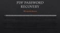 PDF PASSWORD RECOVERY PowerPoint PPT Presentation
