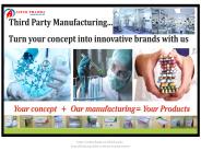 Third Party Manufacturing In India
