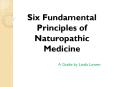 Six Fundamental Principles of Naturopathic Medicine PowerPoint PPT Presentation