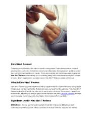 Keto Slim 7 Reviews