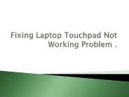 How to fixing lenovo laptop touchpad problem